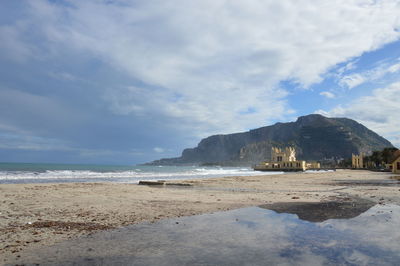 Scenic view of calm sea against sky