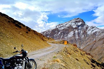 Road passing through mountains