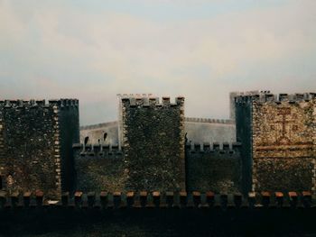 View of fort against sky