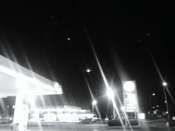 Illuminated music concert at night