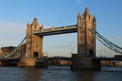 Tower bridge over thames river