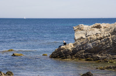 Scenic view of sea against sky