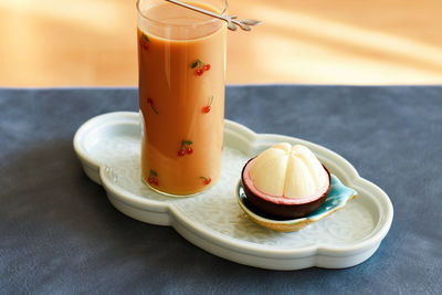 Close-up of drink on table