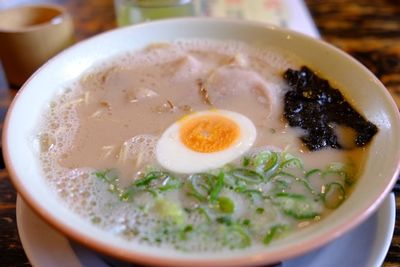 Close-up of soup in bowl