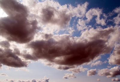 Low angle view of dramatic sky