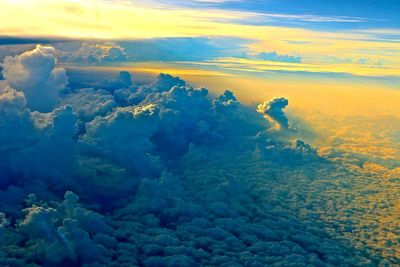 Aerial view of landscape against sky