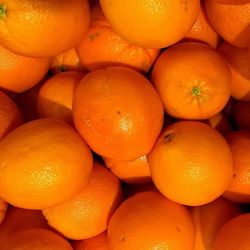 Full frame of oranges