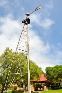 Low angle view of built structure against sky