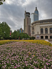 View of historic building against cloudy sky