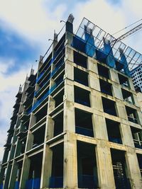 Low angle view of building against sky