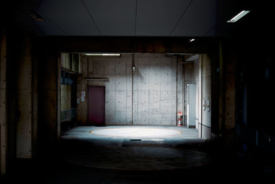 Interior of abandoned building