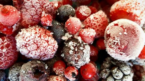 Full frame shot of strawberries