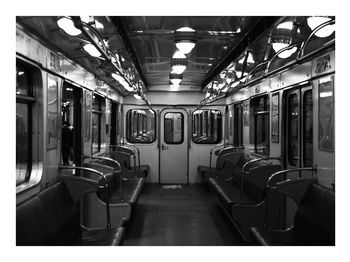 Interior of train