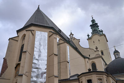 Low angle view of building against sky