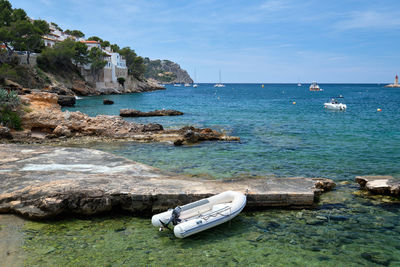 Scenic view of sea against sky