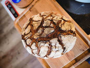 Homemade sourdough rye bread
