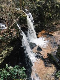 Stream flowing through rocks