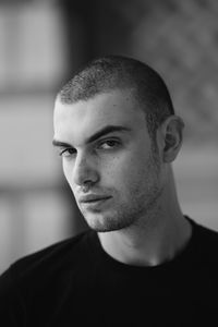 Close-up portrait of young man