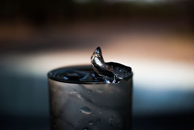 Close-up of drinking glass