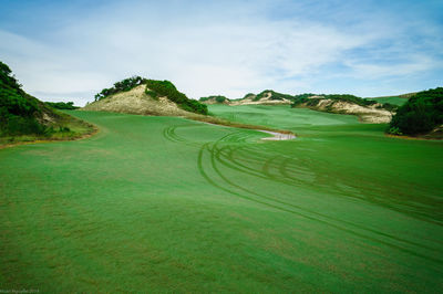 Scenic view of landscape against sky