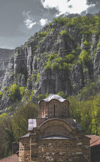Low angle view of historical building
