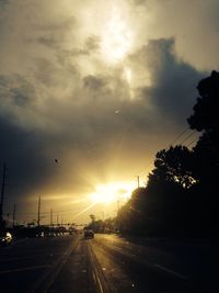 Road at sunset