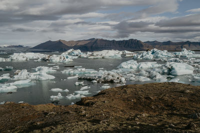 Jökulsárlón glacier lake in iceland