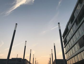 Low angle view of buildings against sky