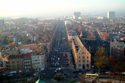 Aerial view of city