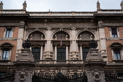 Low angle view of historical building