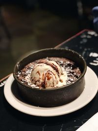 Close-up of chocolate cake