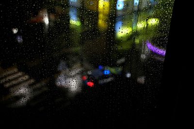 Rain drops on glass window