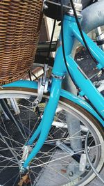High angle view of abandoned car