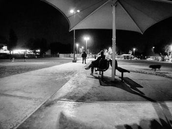People at night