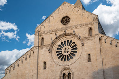 Low angle view of church against sky