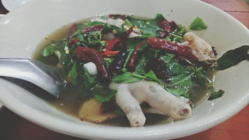 Close-up of salad in bowl