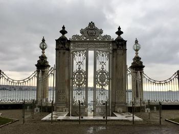 View of historical building against cloudy sky