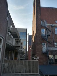 Low angle view of buildings against sky