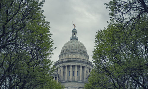 Low angle view of building against sky