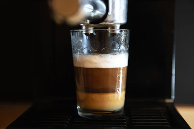 Close-up of drink in glass