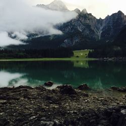 Scenic view of lake