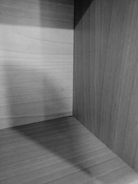 Empty wooden floor at home