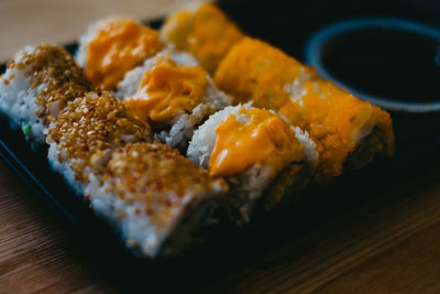 Close-up of food in plate