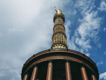 Low angle view of historical building against sky