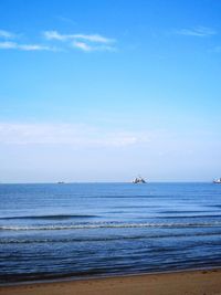 Scenic view of sea against sky