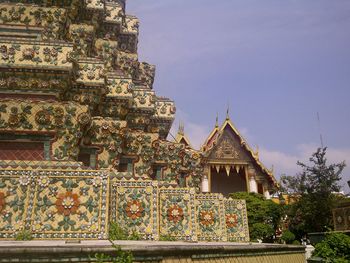 Low angle view of temple