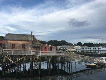 Scenic view of water against sky
