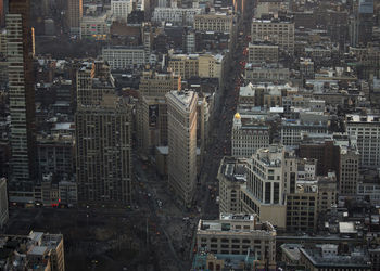 High angle view of cityscape