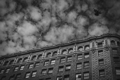 Low angle view of building against sky