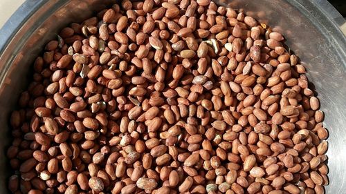 High angle view of peanuts in market